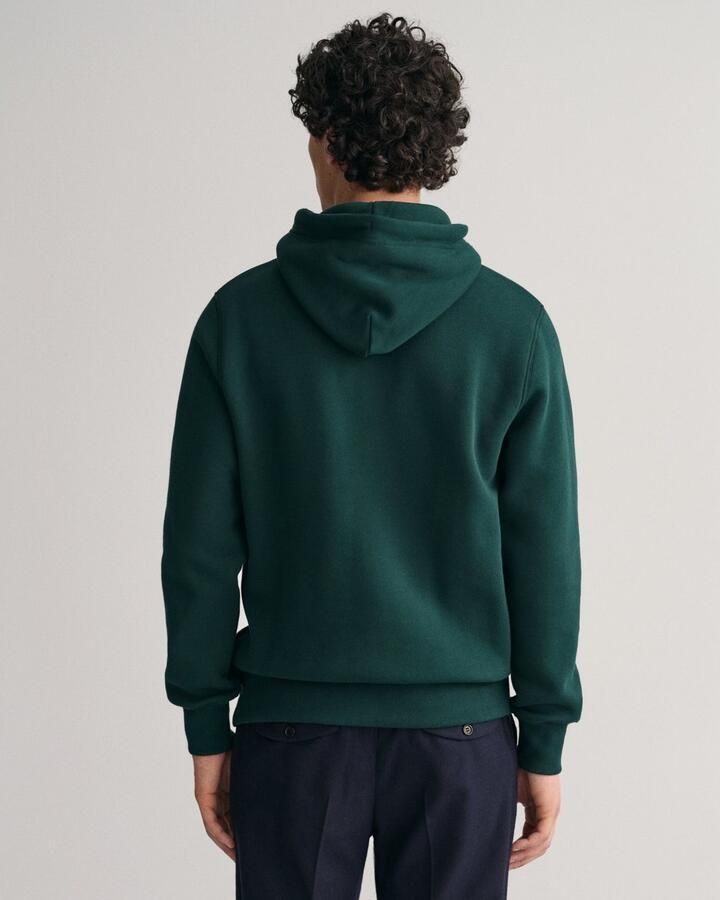 Gant Hoodie REG SHIELD HOODIE met logoborduursel op borsthoogte - Foto 3