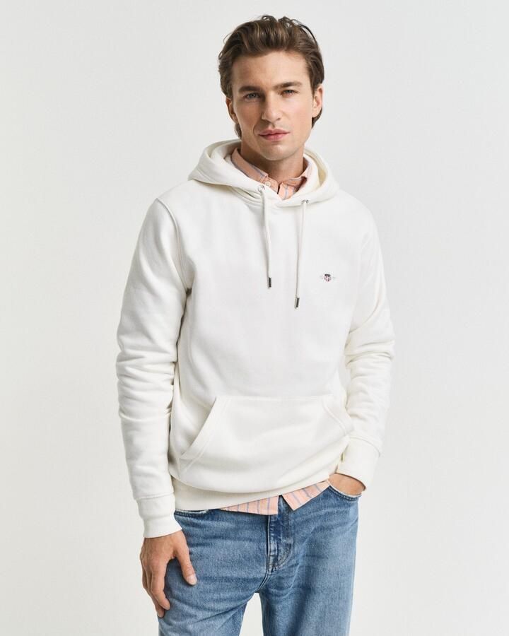 Gant Hoodie REG SHIELD HOODIE met logoborduursel op borsthoogte - Foto 6