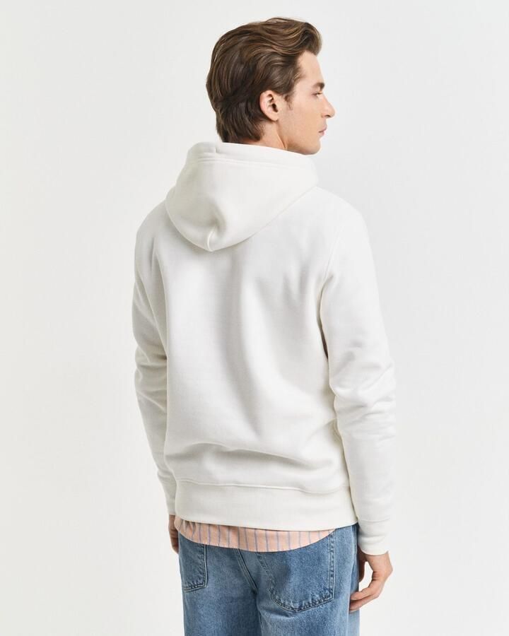 Gant Hoodie REG SHIELD HOODIE met logoborduursel op borsthoogte - Foto 7