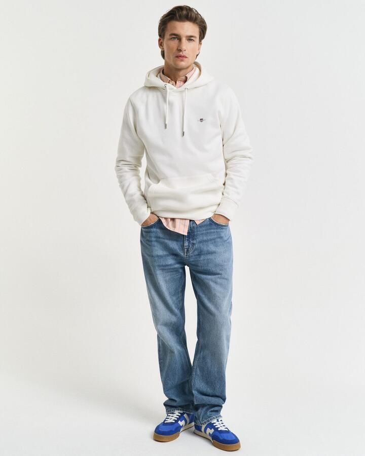 Gant Hoodie REG SHIELD HOODIE met logoborduursel op borsthoogte - Foto 8