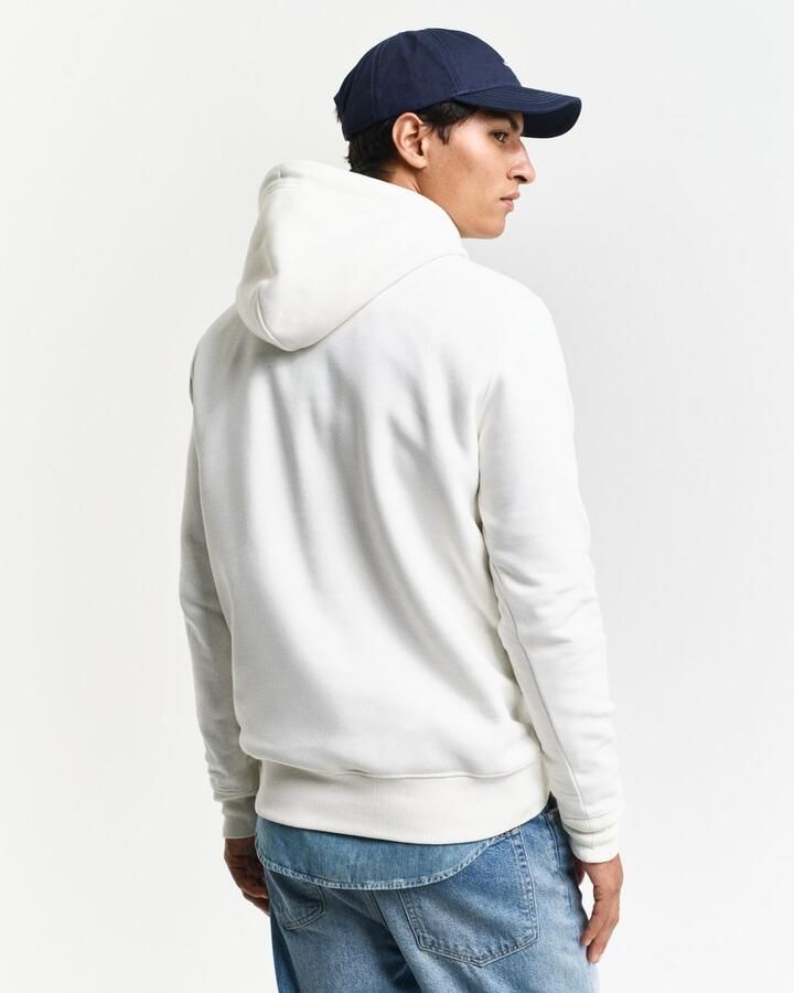 Gant Hoodie REG SHIELD HOODIE met logoborduursel op borsthoogte - Foto 10
