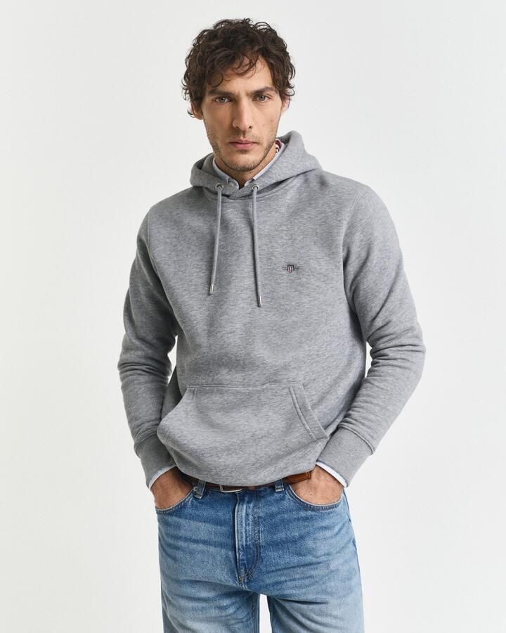 Gant Hoodie REG SHIELD HOODIE met logoborduursel op borsthoogte - Foto 2