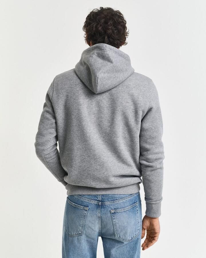 Gant Hoodie REG SHIELD HOODIE met logoborduursel op borsthoogte - Foto 4
