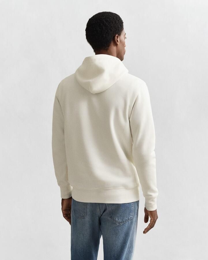 Gant Hoodie REG SHIELD HOODIE met logoborduursel op borsthoogte - Foto 3