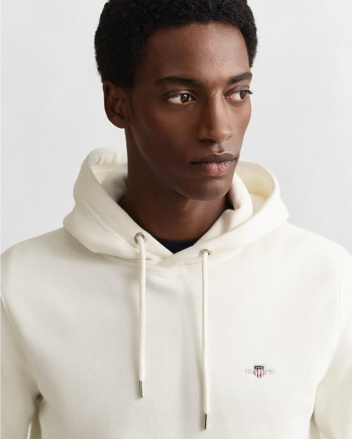 Gant Hoodie REG SHIELD HOODIE met logoborduursel op borsthoogte - Foto 4