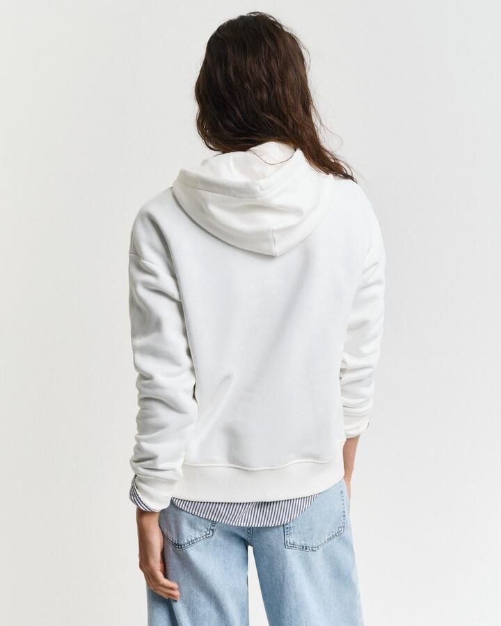 Gant Hoodie SHIELD HOODIE Grafische -borduursel op de borst - Foto 3