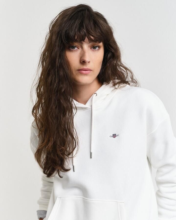 Gant Hoodie SHIELD HOODIE Grafische -borduursel op de borst - Foto 5