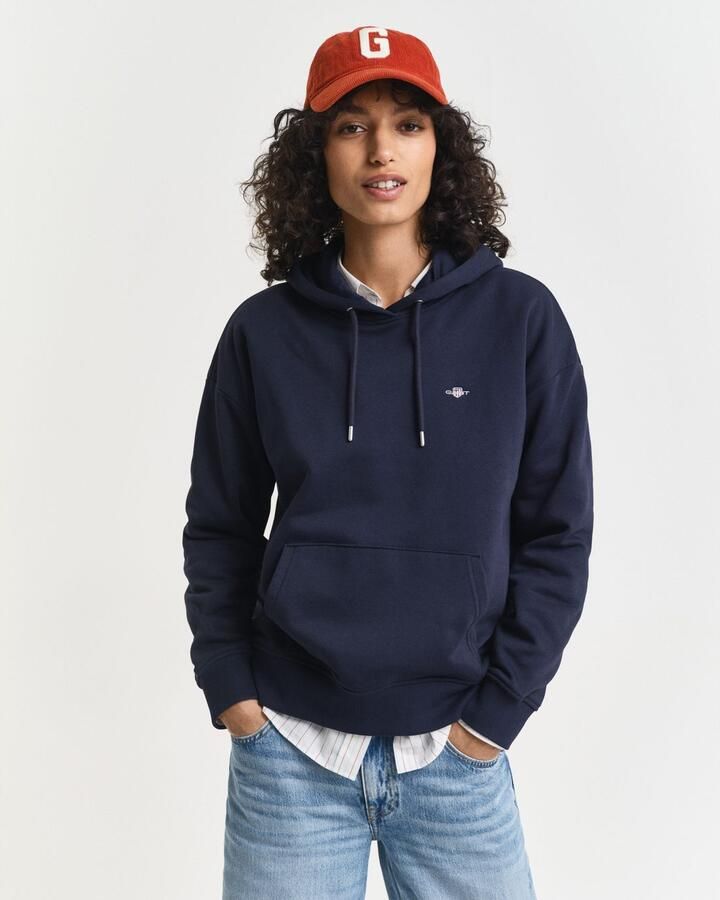 Gant Hoodie SHIELD HOODIE Grafische -borduursel op de borst - Foto 10