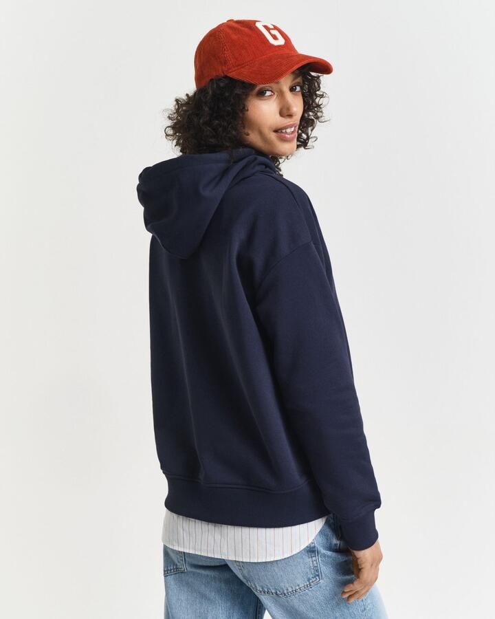 Gant Hoodie SHIELD HOODIE Grafische -borduursel op de borst - Foto 12