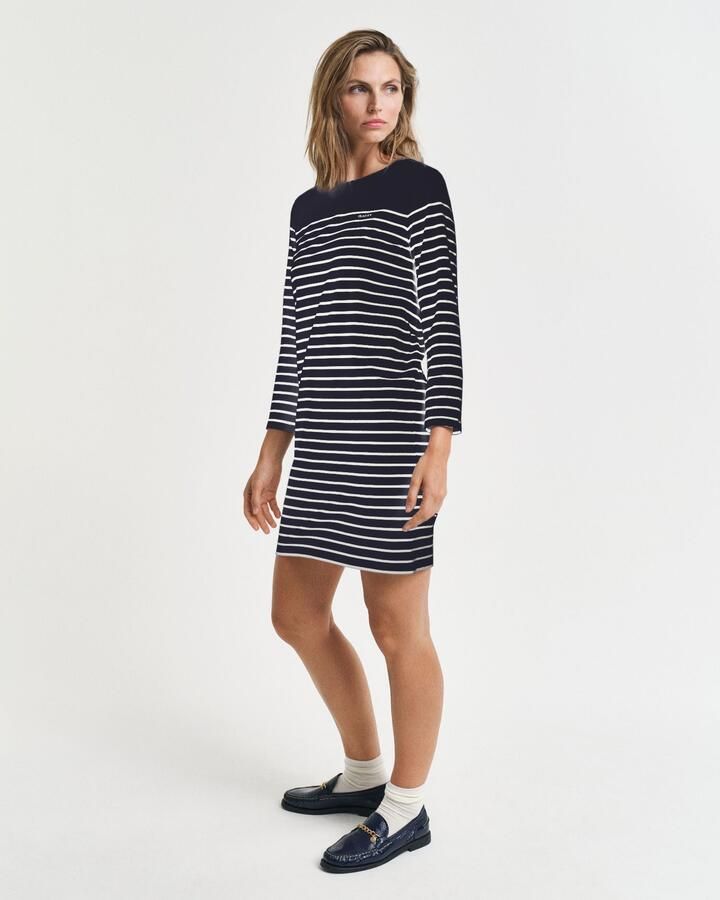 Gant Jerseyjurk REG 3 4 SLEEVE BRETON DRESS - Foto 3