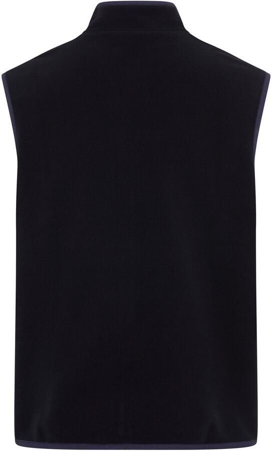 Gant Mouwloos fleecevest Opstaande kraag borstzak met logoborduurwerk - Foto 3