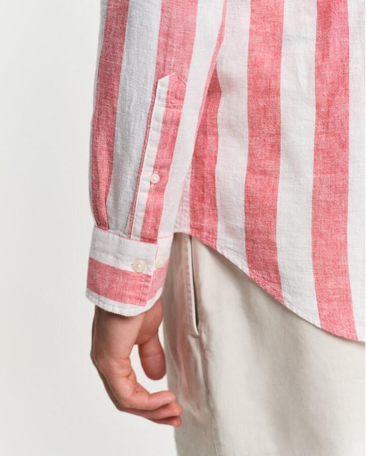 Gant Overhemd met lange mouwen REG COTTON LINEN BOLD STRIPE SHIRT