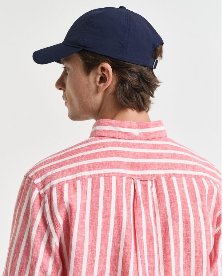 Gant Overhemd met lange mouwen REG COTTON LINEN STRIPED SHIRT