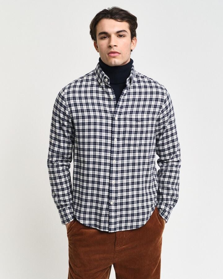 Gant Overhemd met lange mouwen REG FLANNEL CHECK SHIRT - Foto 5