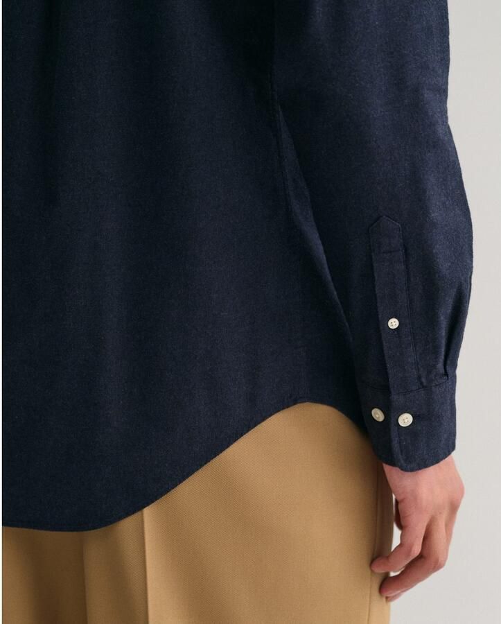 Gant Donkerblauw Button-Down Overhemd met Borstzak Blue Heren
