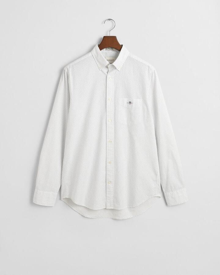 Gant Overhemd met lange mouwen REG MICRO PRINT SHIRT met een subtiele doorlopende micro-print - Foto 4