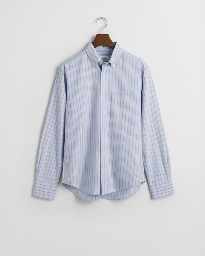 Gant Overhemd met lange mouwen REG OXFORD STRIPE SHIRT unisex in lichte oxford-kwaliteit