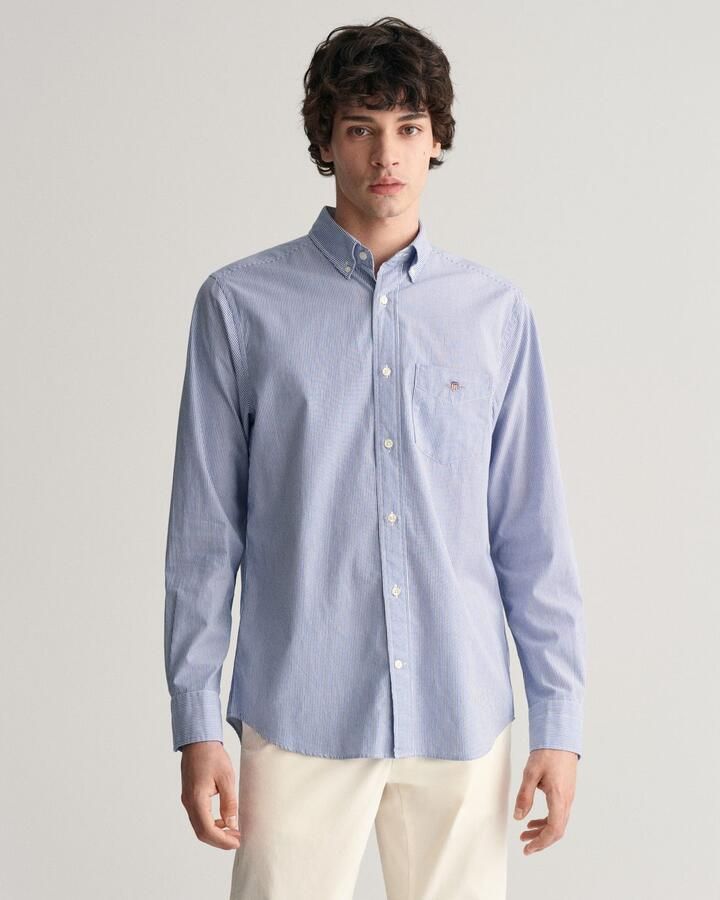 Gant Overhemd met lange mouwen REG POPLIN BANKER SHIRT Banker Stripe popeline lichte katoen - Foto 16