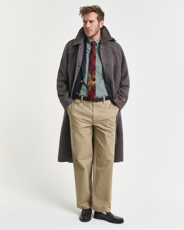 Gant Overhemd met lange mouwen REG POPLIN GINGHAM SHIRT met logoborduursel op borsthoogte