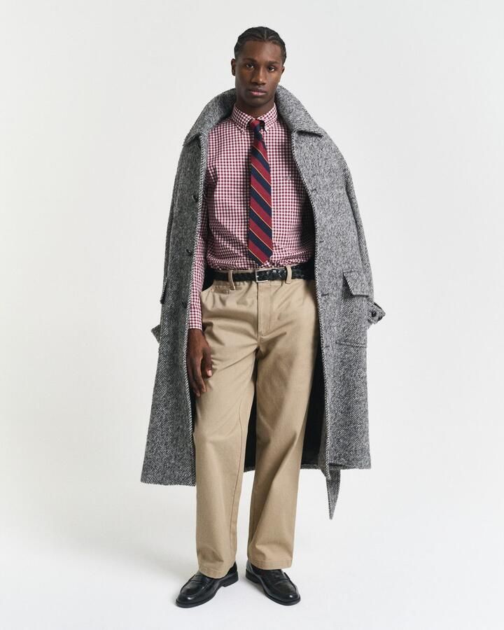 Gant Overhemd met lange mouwen REG POPLIN GINGHAM SHIRT met logoborduursel op borsthoogte - Foto 7