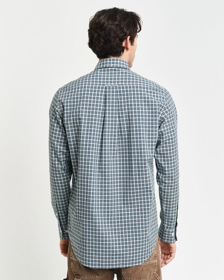 Gant Overhemd met lange mouwen REG POPLIN SMALL CHECK SHIRT Regular fit popeline overhemd met klein ruitpatroon - Foto 2
