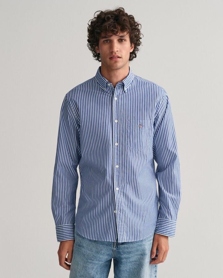 Gant Regular fit vrijetijdsoverhemd met streepmotief model 'POPLIN' - Foto 19