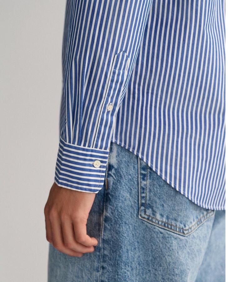Gant Regular fit vrijetijdsoverhemd met streepmotief model 'POPLIN' - Foto 4