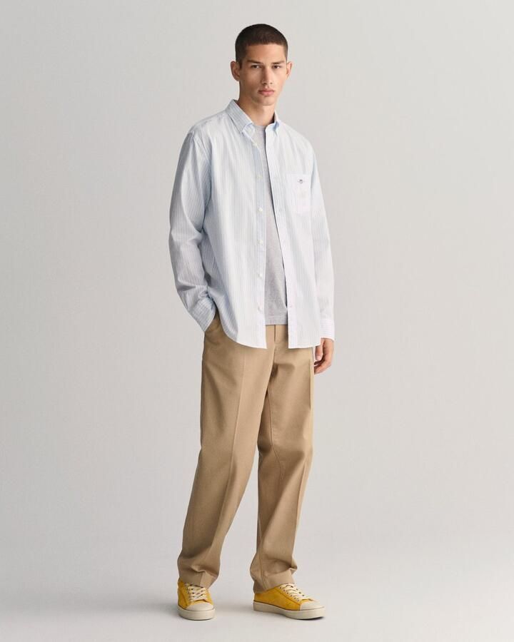 Gant Regular fit vrijetijdsoverhemd met streepmotief model 'POPLIN' - Foto 7