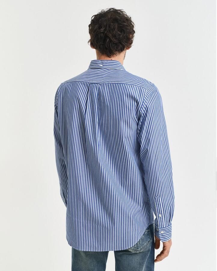 Gant Regular fit vrijetijdsoverhemd met streepmotief model 'POPLIN' - Foto 7