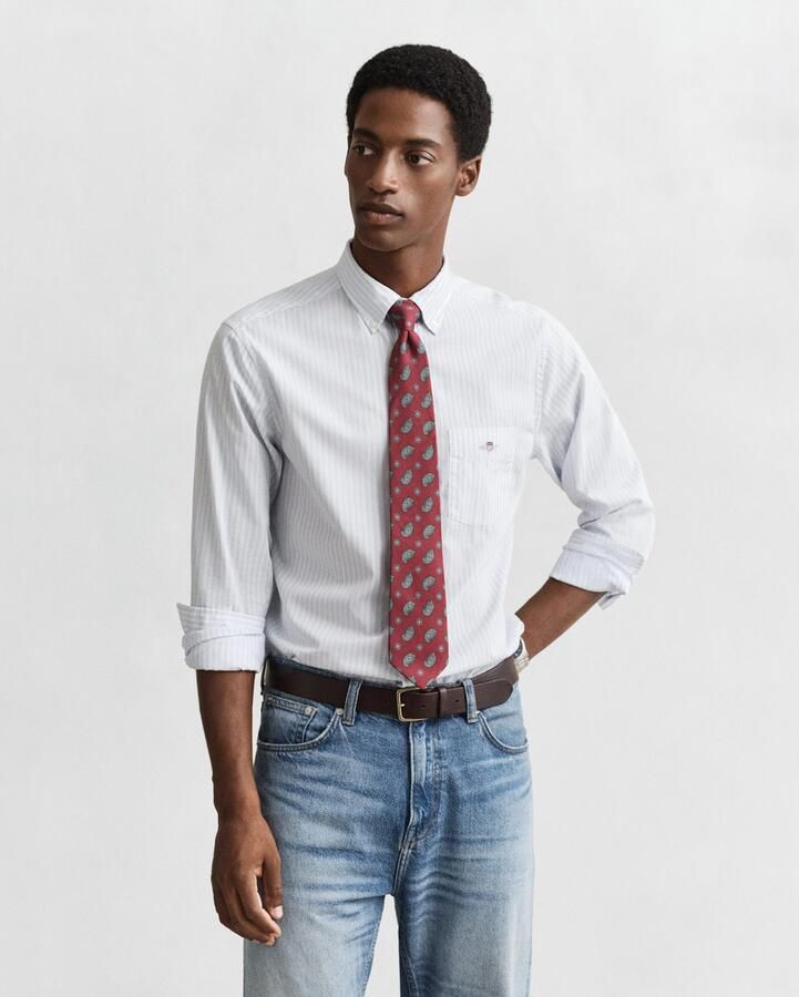 Gant Regular fit vrijetijdsoverhemd met streepmotief model 'POPLIN' - Foto 2