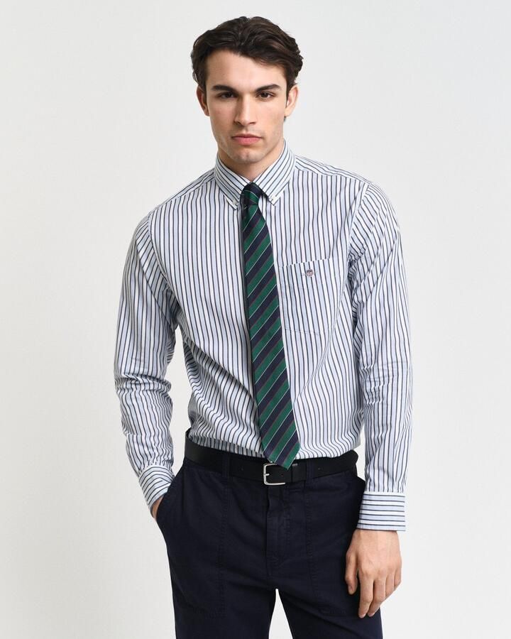 Gant Overhemd met lange mouwen REG POPLIN STRIPE SHIRT Regular fit popeline overhemd met strepen - Foto 5