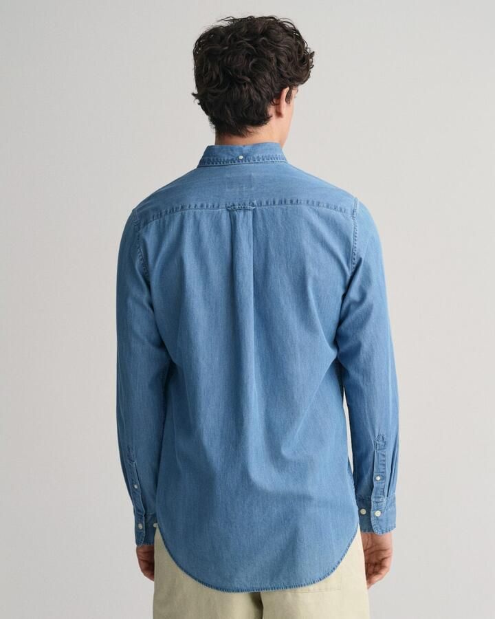 Gant Overhemd met lange mouwen Regular Fit Denim Overhemd Jeanshemd onderhoudsvriendelijk - Foto 12