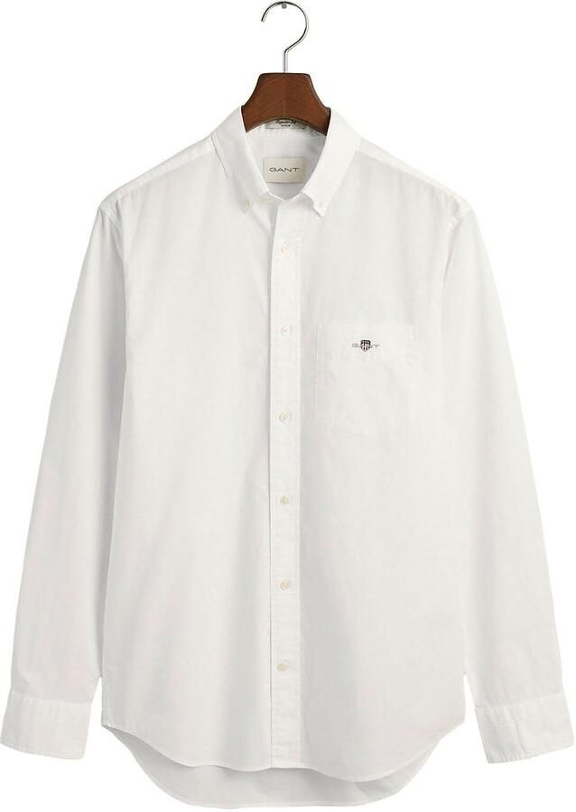 Gant Overhemd met lange mouwen Regular fit poplin overhemd licht slijtvast easy care - Foto 5