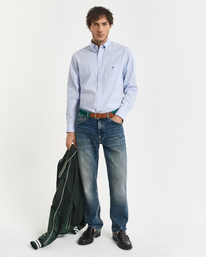 Gant Overhemd met lange mouwen Regular fit poplin overhemd licht slijtvast easy care - Foto 7
