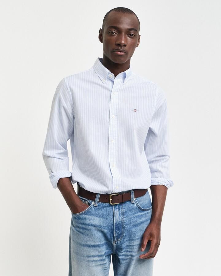 Gant Overhemd met lange mouwen SLIM POPLIN STRIPE SHIRT - Foto 5