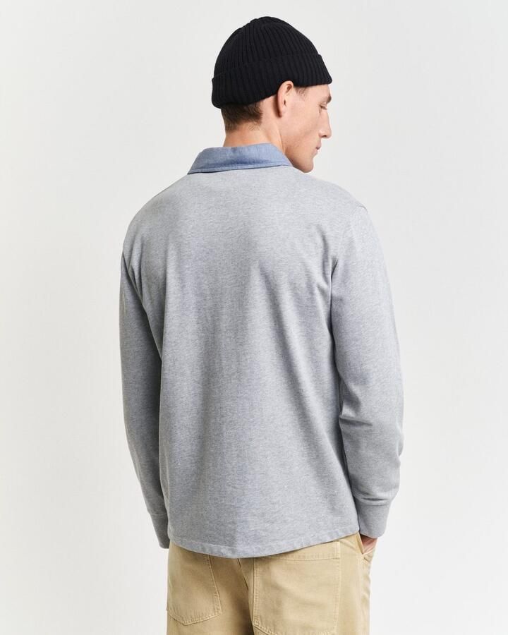 Gant Poloshirt met lange mouwen REG CHAMBRAY HEAVY RUGGER - Foto 9