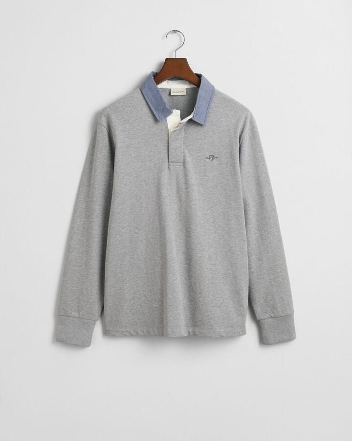 Gant Poloshirt met lange mouwen REG CHAMBRAY HEAVY RUGGER - Foto 4