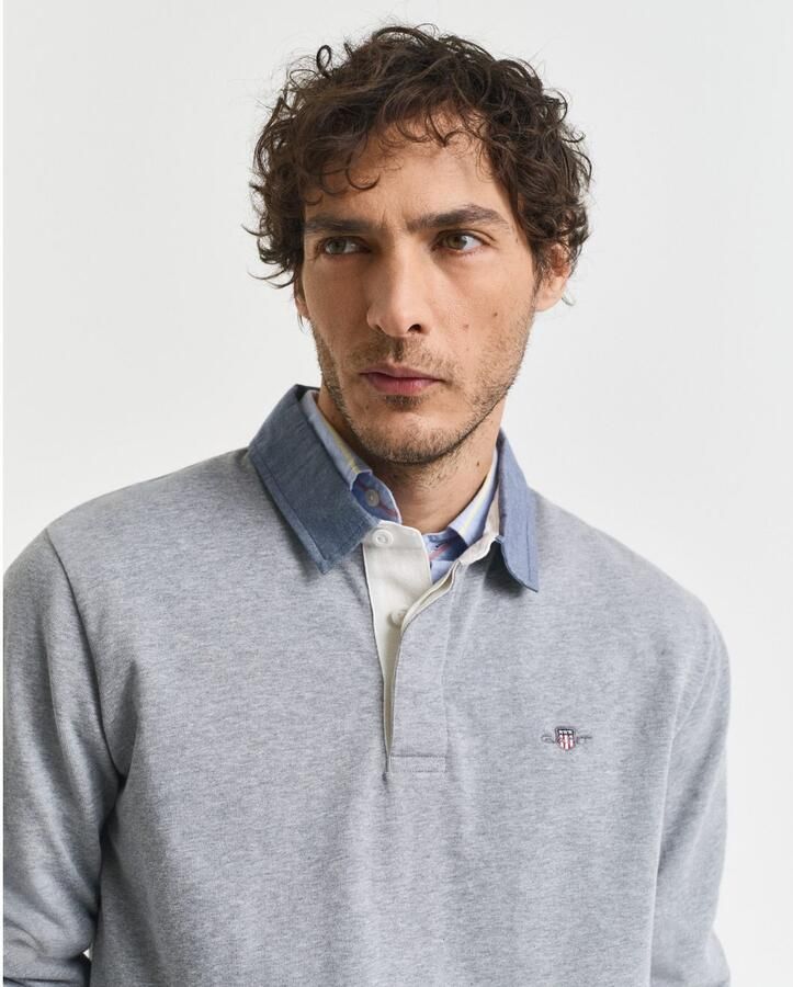 Gant Poloshirt met lange mouwen REG CHAMBRAY HEAVY RUGGER - Foto 2