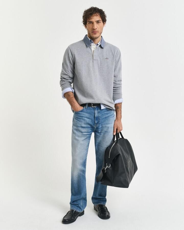 Gant Poloshirt met lange mouwen REG CHAMBRAY HEAVY RUGGER - Foto 7