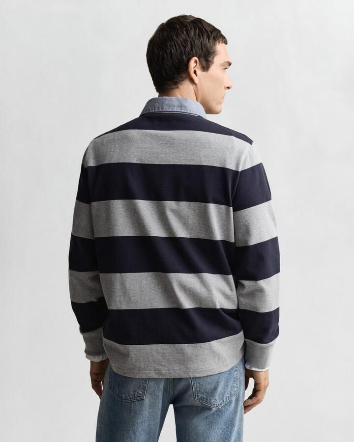 Gant Poloshirt met lange mouwen REG CHAMBRAY STRIPE HEAVY RUGGER - Foto 4