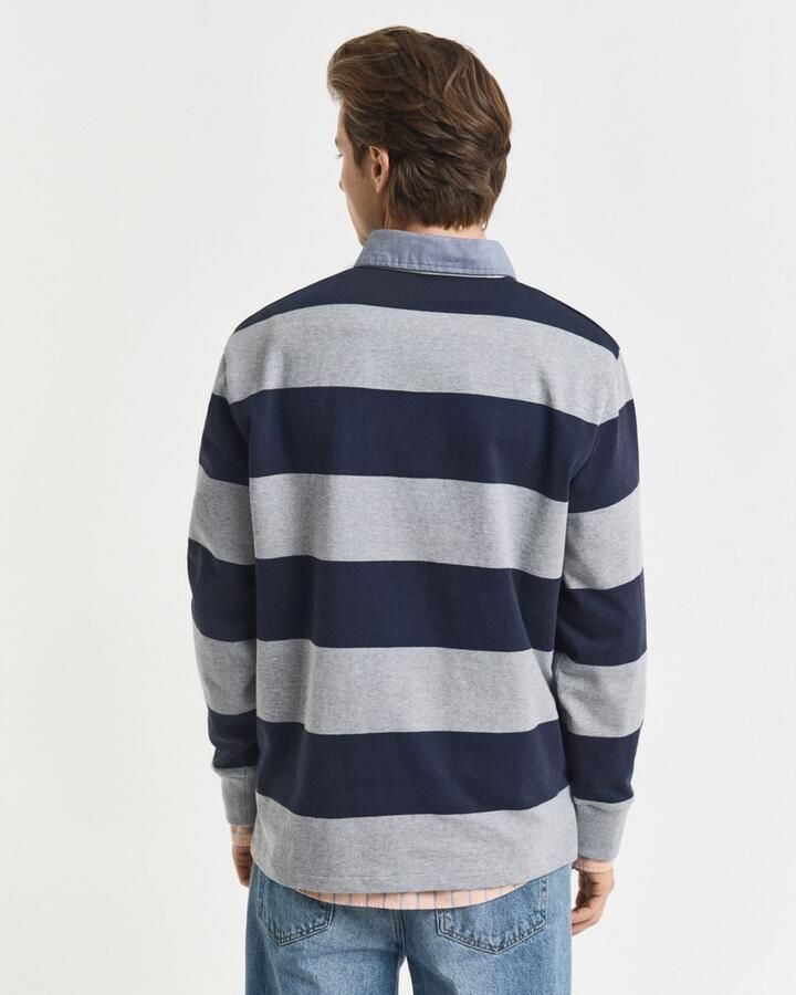 Gant Poloshirt met lange mouwen REG CHAMBRAY STRIPE HEAVY RUGGER - Foto 5