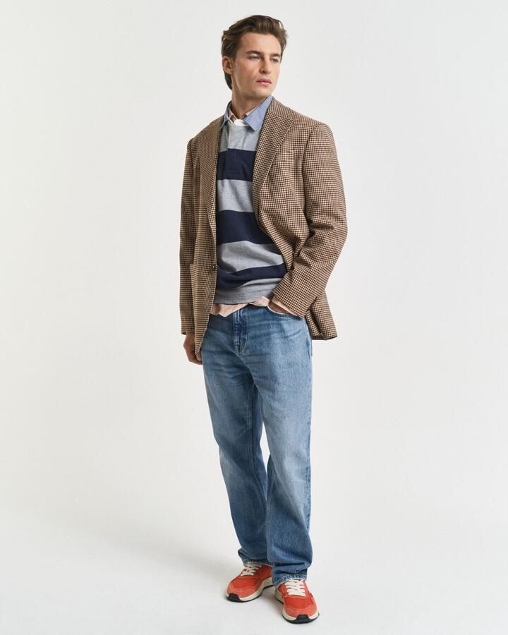 Gant Poloshirt met lange mouwen REG CHAMBRAY STRIPE HEAVY RUGGER - Foto 6