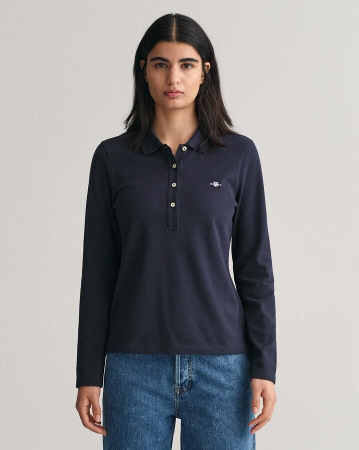 Gant Poloshirt met lange mouwen SLIM SHIELD LS PIQUE POLO - Foto 9