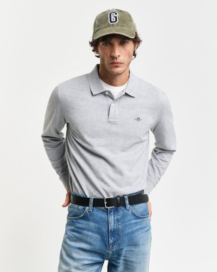 Gant Polo Shirt Lange Mouw Regular Shield piqué poloshirt met lange mouwen - Foto 5