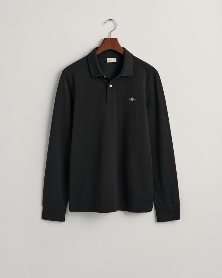 Gant Polo Shirt Lange Mouw Regular Shield piqué poloshirt met lange mouwen - Foto 8