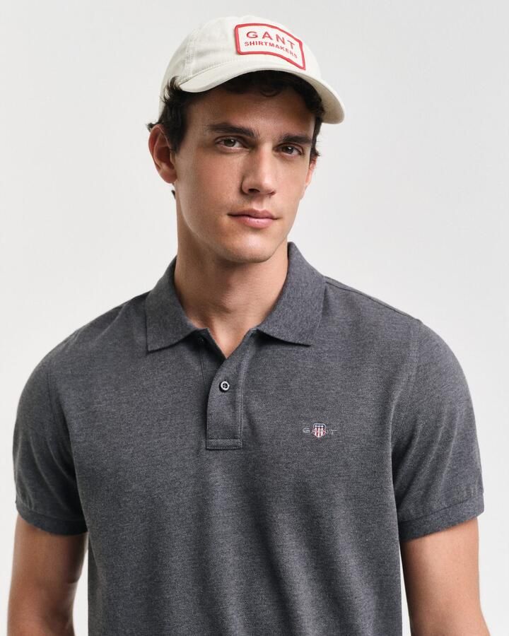 Gant Poloshirt REG SHIELD SS PIQUE POLO met logo en platte breikraag 100% katoen pique - Foto 2