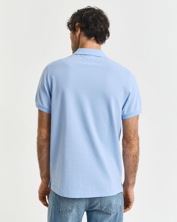 Gant Poloshirt REG SHIELD SS PIQUE POLO met logo en platte breikraag 100% katoen pique - Foto 6