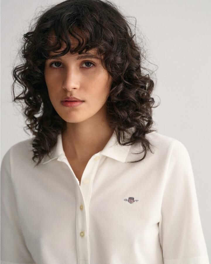 Gant Poloshirt SLIM SHIELD KA PIQUE POLO met geborduurd grafisch logo op de borst