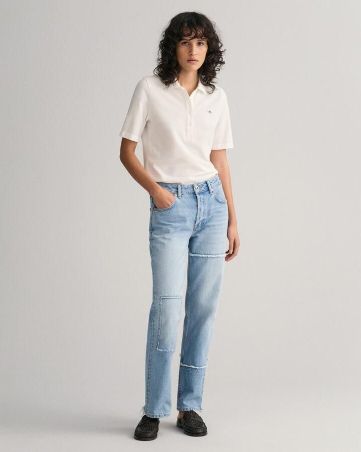 Gant Poloshirt SLIM SHIELD KA PIQUE POLO met geborduurd grafisch logo op de borst - Foto 4