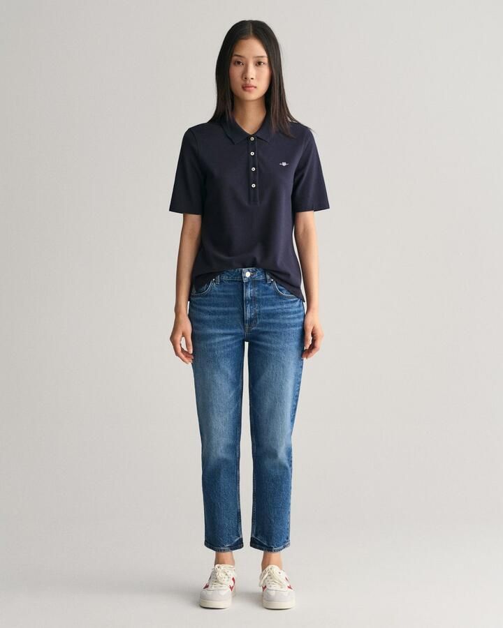 Gant Poloshirt SLIM SHIELD KA PIQUE POLO met geborduurd grafisch logo op de borst - Foto 5